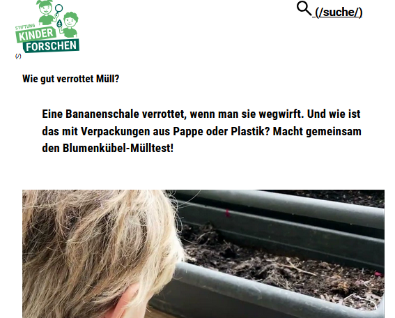 Kinder Forschen
