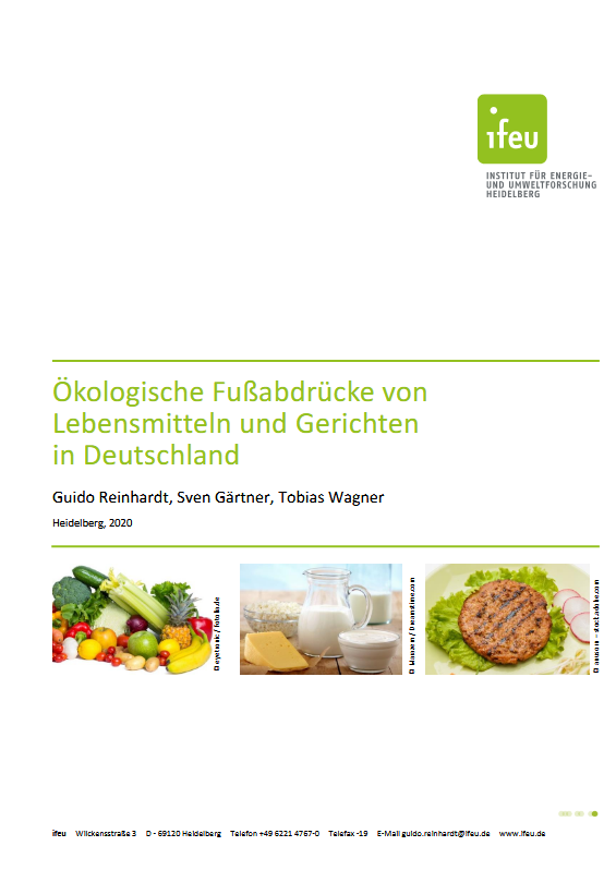 ifeu ökologischer Fußabdruck Lebensmittel