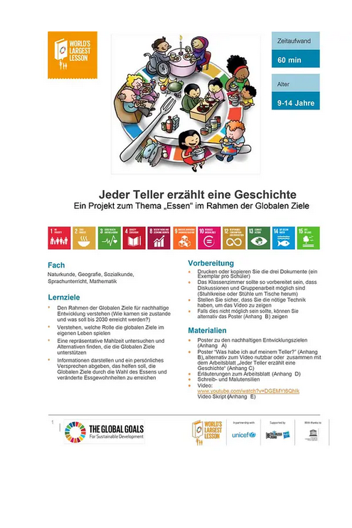 Jeder Teller erzählt eine Geschichte