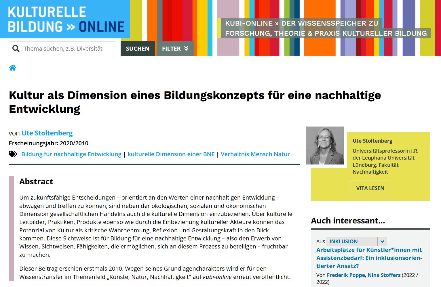 Kultur als Dimension 