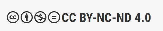 Lizenzbestimmung CC BY NC ND 4.0